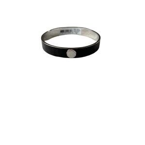 Marc Jacobs NWT Women's Black Bangle Logo Bracelet Size S/M